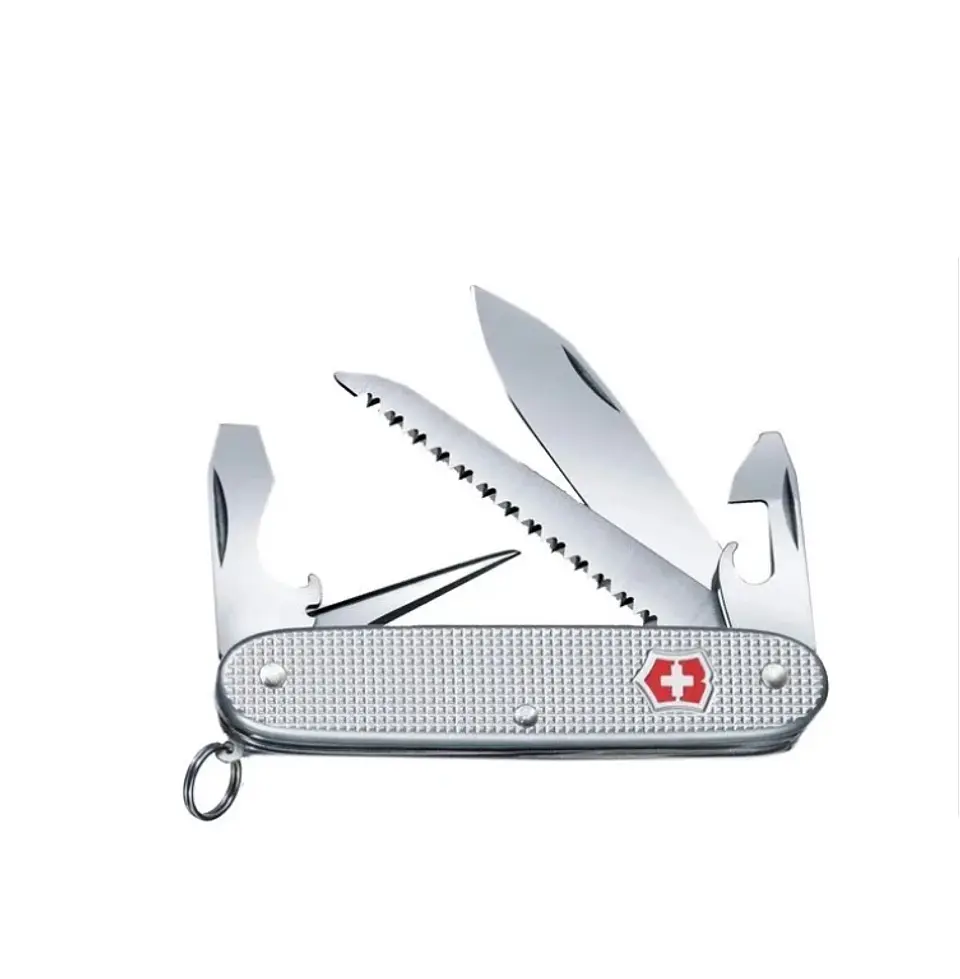 Navaja Victorinox Farmer Alox en Plata 4
