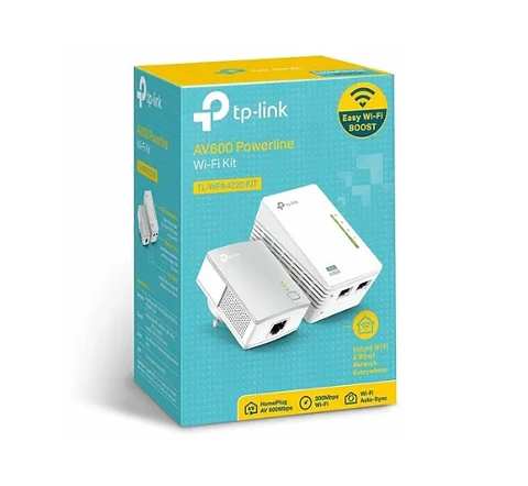 Kit Powerline Wifi Av600 Tp-link Tl-wpa4220kit Electromundo