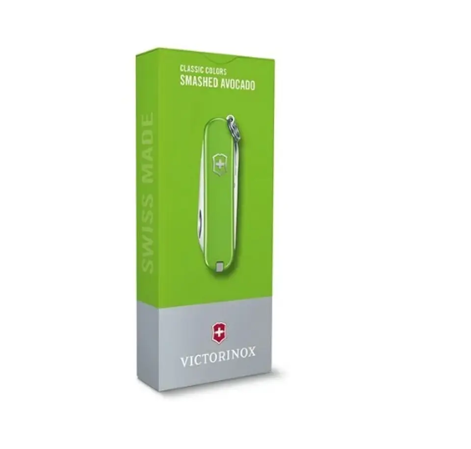 Navaja Victorinox Classic Smashed Avocado 58mm. Electromundo 4