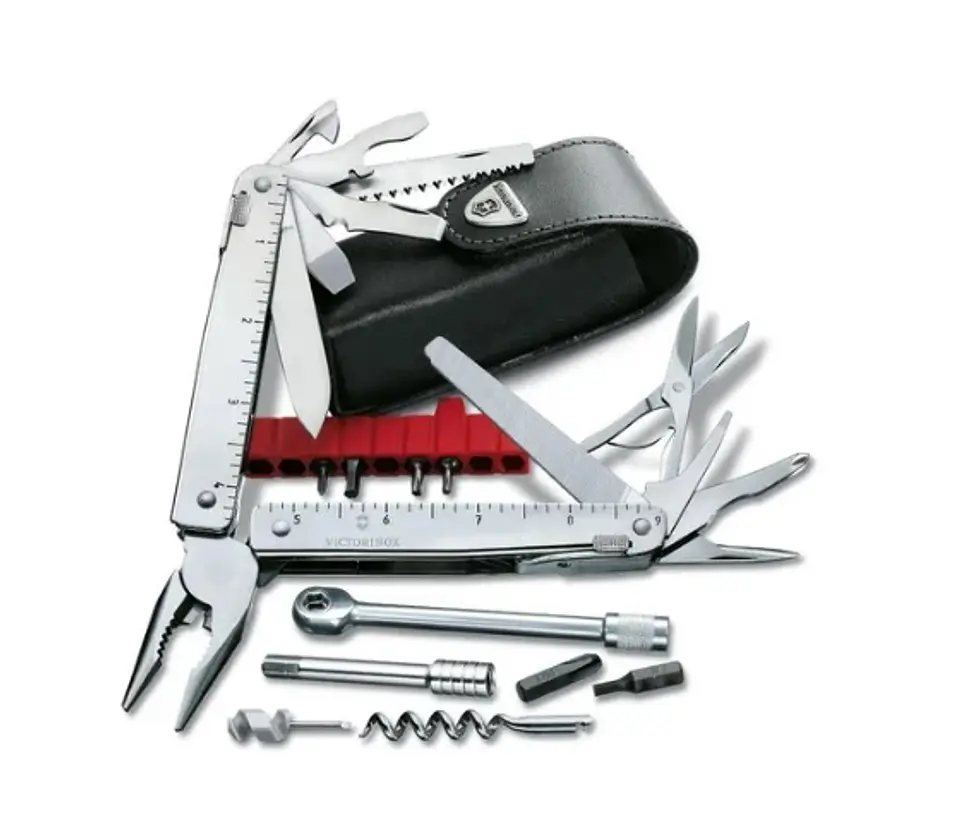 Navaja Victorinox Swiss Tool Ratchet Plata Electromundo 1