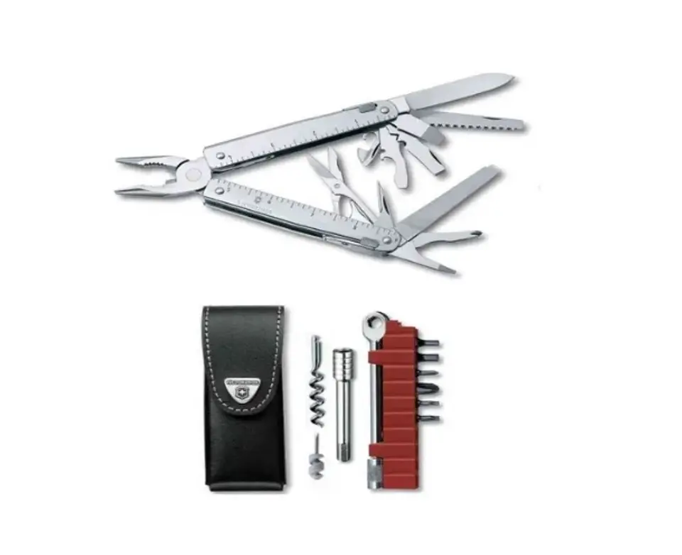 Navaja Victorinox Swiss Tool Ratchet Plata Electromundo 3
