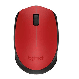 Mouse Inalambrico Logitech M170 Rojo - Electromundo