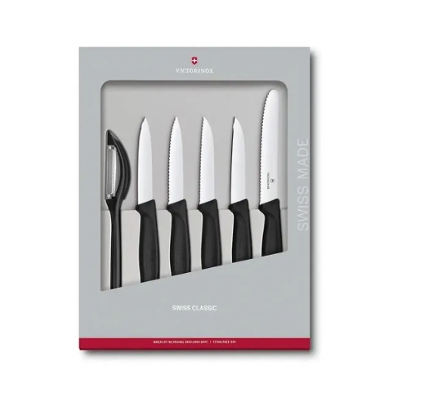 Cuchillos Victorinox Mondadores Negro, 6 Piez 1