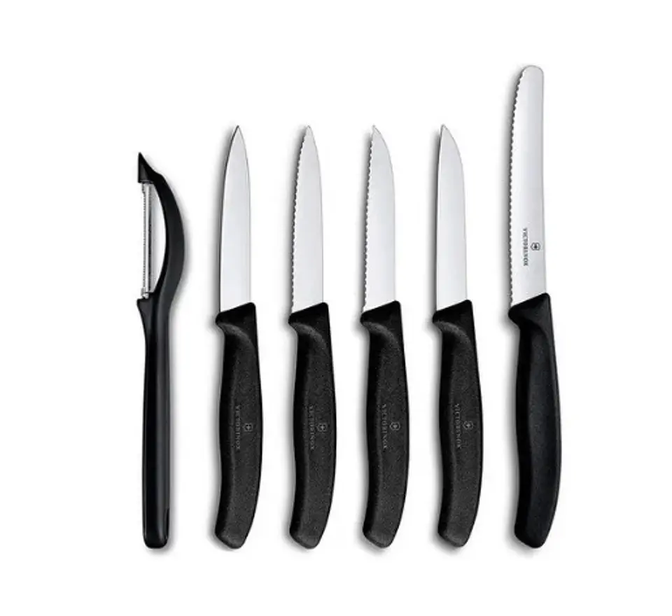 Cuchillos Victorinox Mondadores Negro, 6 Piez 2