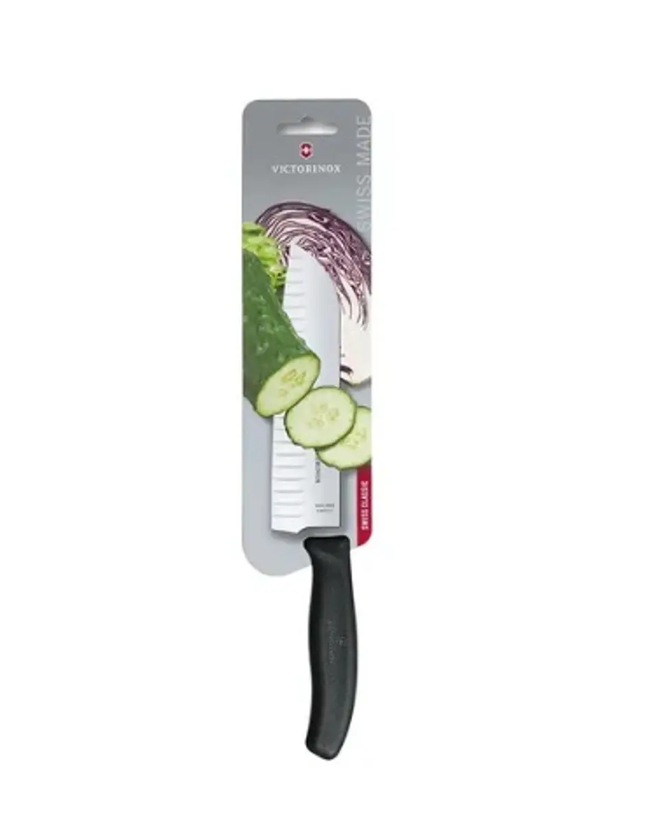 Cuchillo Santoku Victorinox Negro. Hoja 17 Cm.electromundo 3