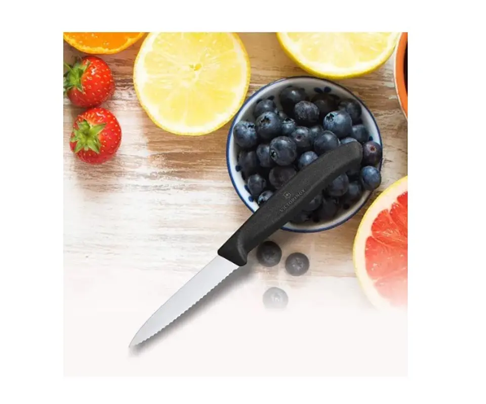 Cuchillo Victorinox Verdura Negro. Hoja 8 Cm. - Electromundo 3