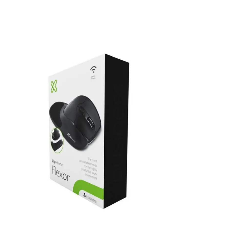 Mouse Klip Xtreme Flexor Inalámbrico Semi Vertical - ElectroMundo. 4