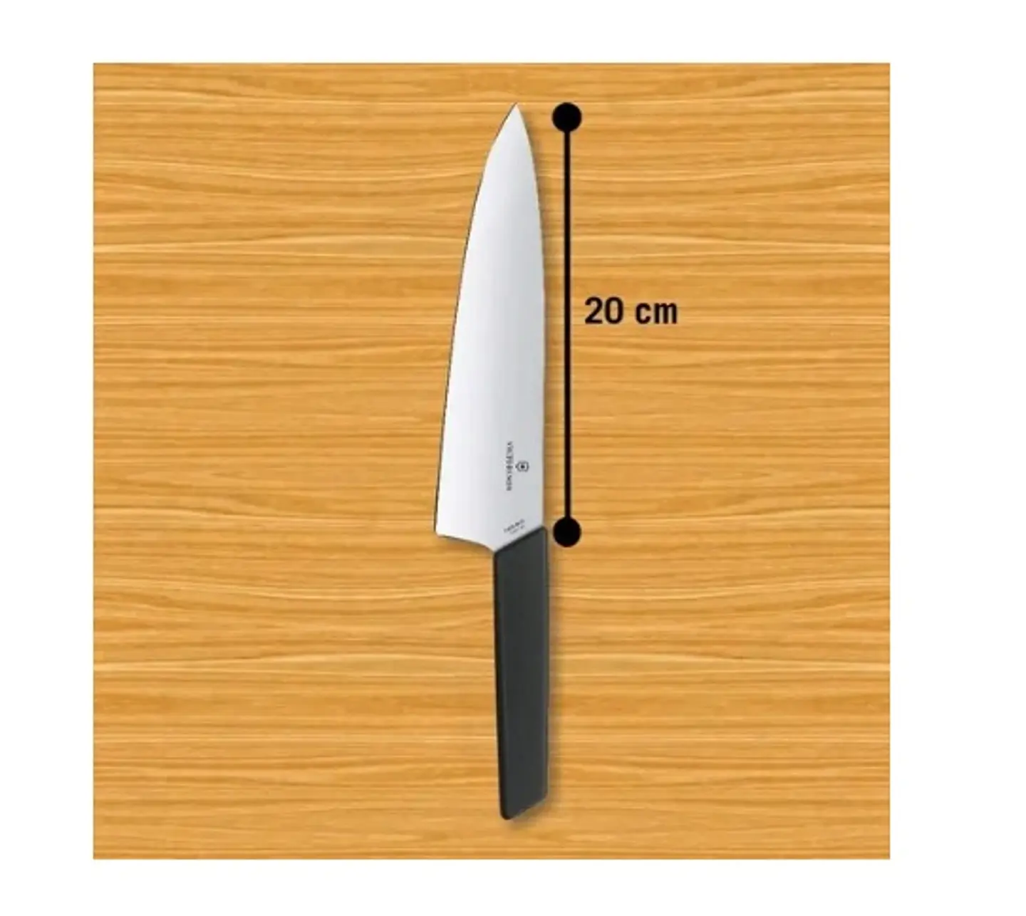 Cuchillo Victorinox Trinchar Swiss Color Negro. Hoja 20 Cm. 2