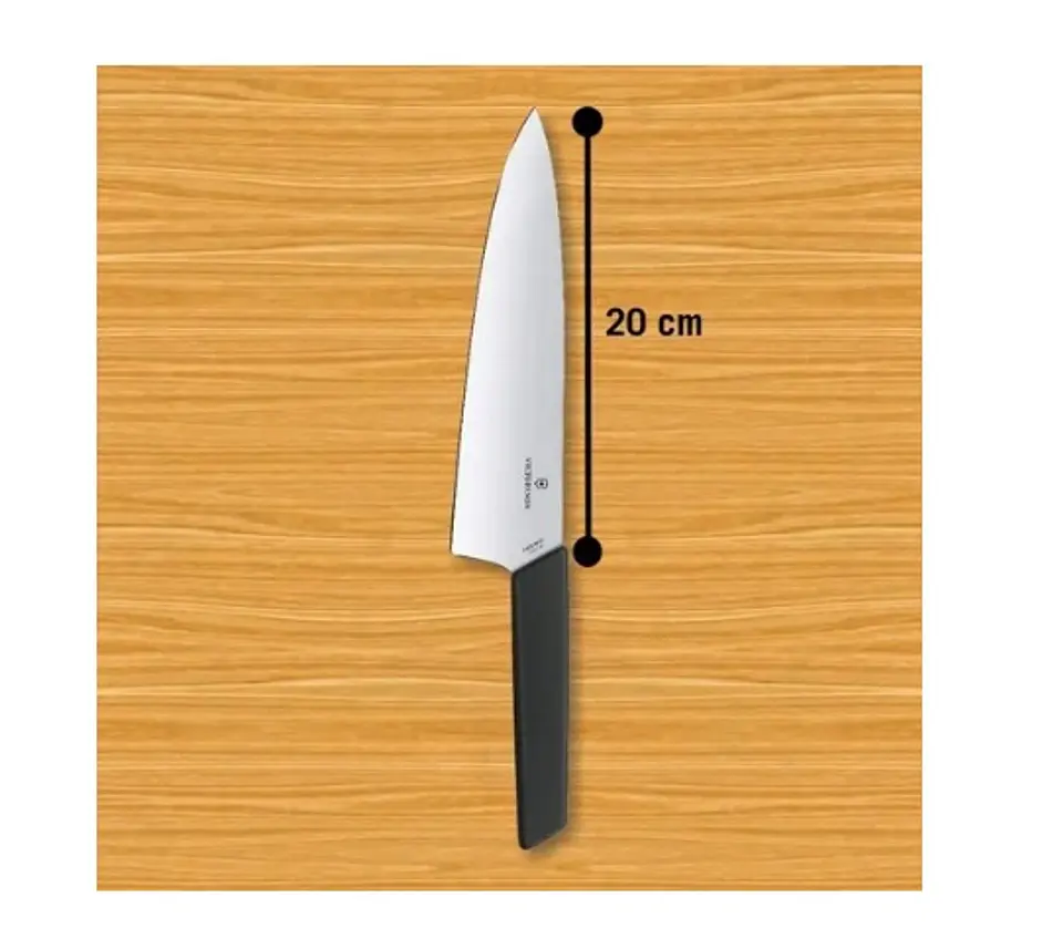 Cuchillo Victorinox Trinchar Swiss Color Negro. Hoja 20 Cm. 2
