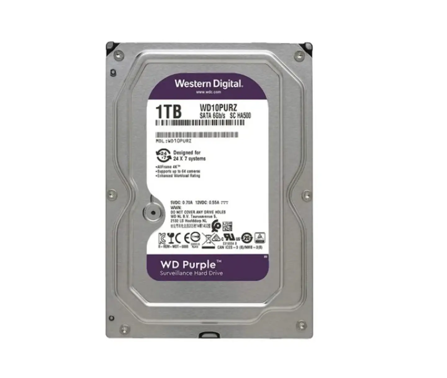 Disco Duro Western Digital Purple 1tb Wd10purz. ElectroMundo. 2