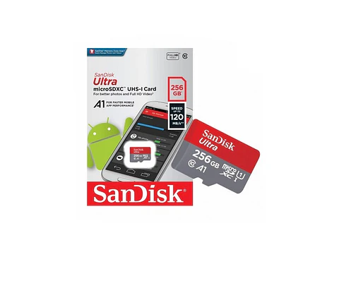 Tarjeta de memoria SanDisk Ultra microSDXC 256 GB - ElectroMundo.