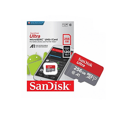Tarjeta de memoria SanDisk Ultra microSDXC 256 GB - ElectroMundo.