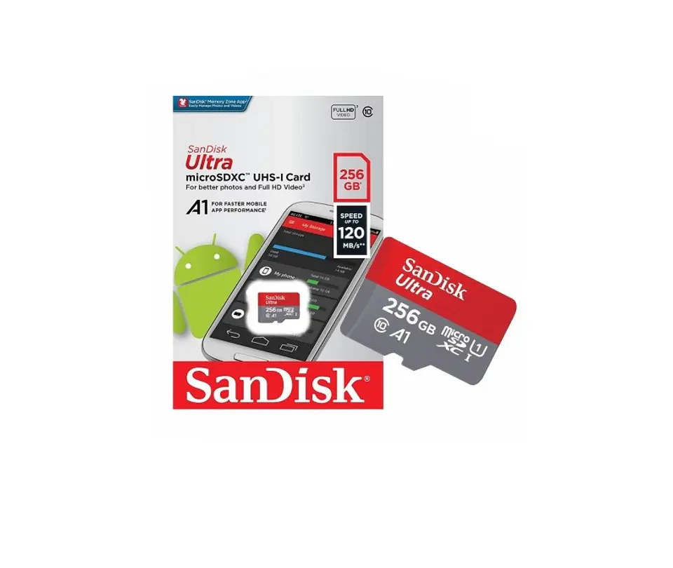 Tarjeta de memoria SanDisk Ultra microSDXC 256 GB - ElectroMundo. 1