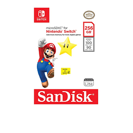 Tarjeta De Memoria Nintendo Switch  256GB  Sandisk - ElectroMundo.