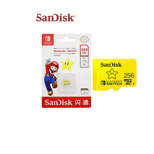 Tarjeta De Memoria Nintendo Switch  256GB  Sandisk - ElectroMundo.