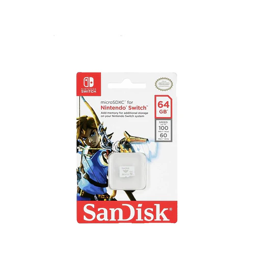 Tarjeta Micro Sdxc 64 Gb Nintendo Switch