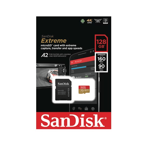 Tarjeta Micro Sd Extreme 128GB con adaptador SD - ElectroMundo.