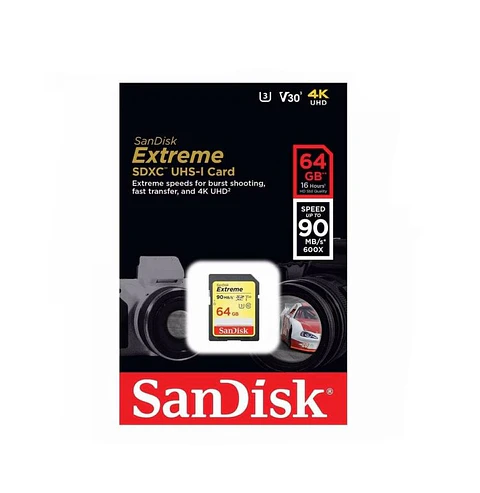 Tarjeta SD 64 GB SanDisk Extreme - ElectroMundo.