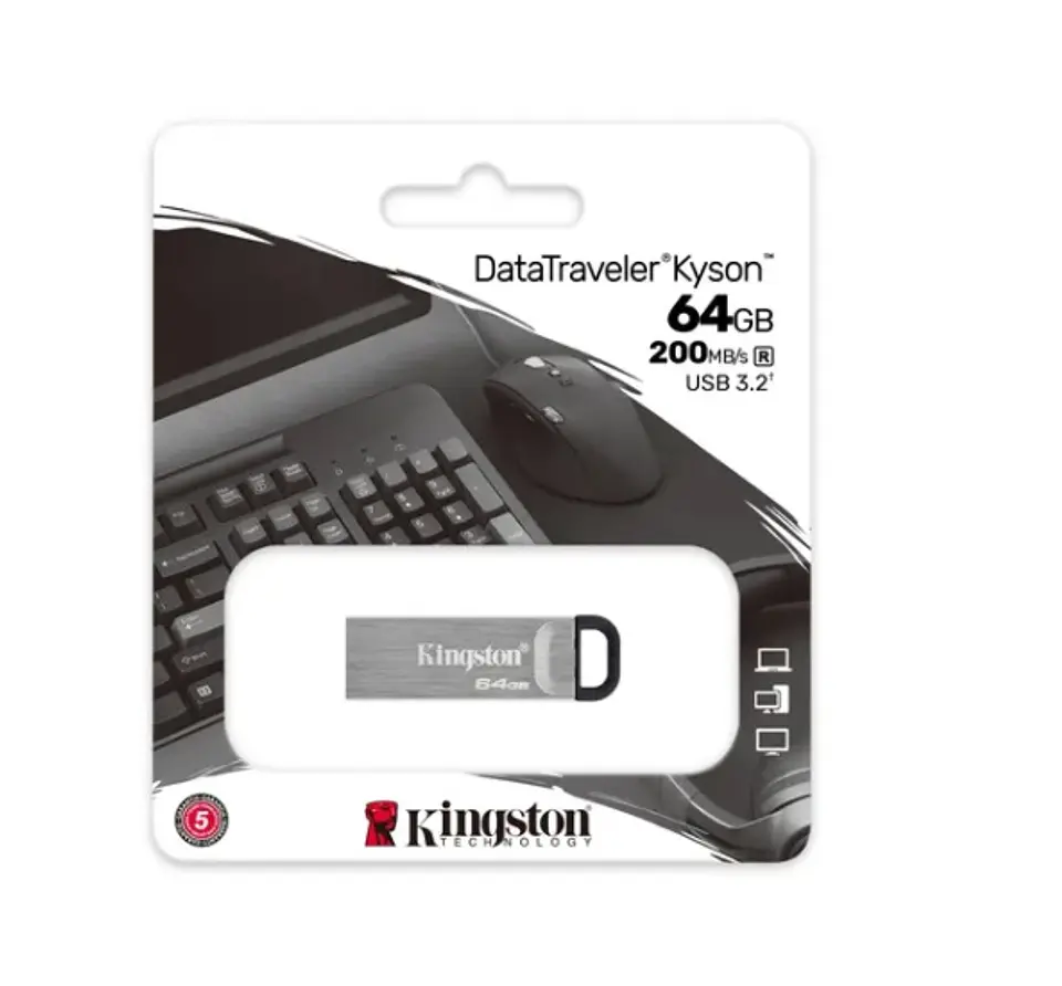 Pendrive Kingston  64gb Usb 3.2 Metal - ElectroMundo. 1