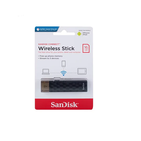Pendrive SanDisk Connect 16GB 2.0 negro  - ElectroMundo.