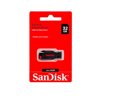 Pendrive Sandisk Cruzer Blade Z50 32 Gb Negro - ElectroMundo.