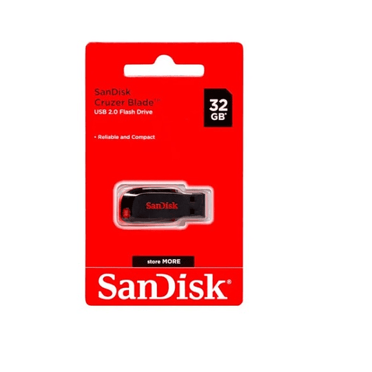 Pendrive Sandisk Cruzer Blade Z50 32 Gb Negro - ElectroMundo.