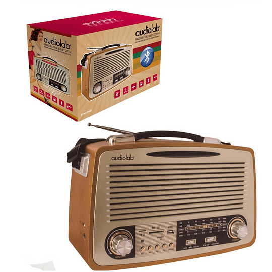 Radio estilo Retro con Bluetooth 