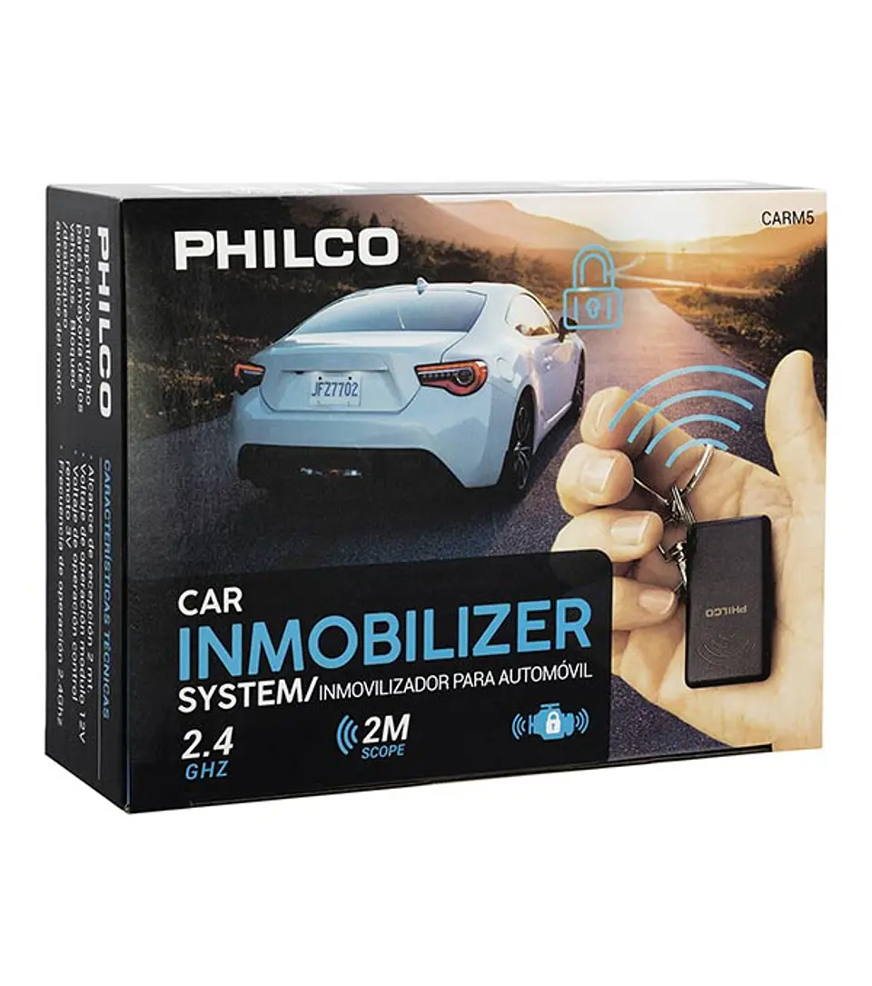 Inmobilizador para automovil bloqueo de motor philco carm5 - ElectroMundo. 1