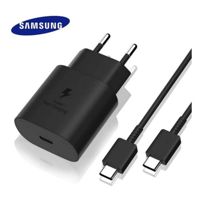 Cargador Samsung 15w Carga Rápida Mas Cable Usb-c - Electro