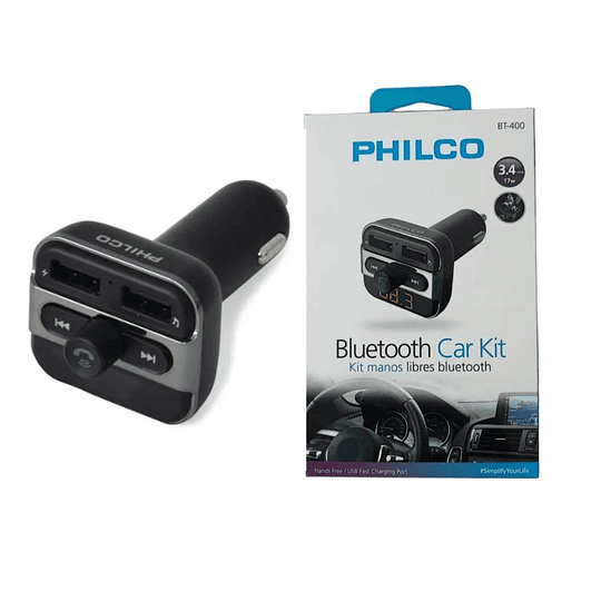 Transmisor Bluetooth Fm Sd USB Manos Libres Philco - ElectroMundo