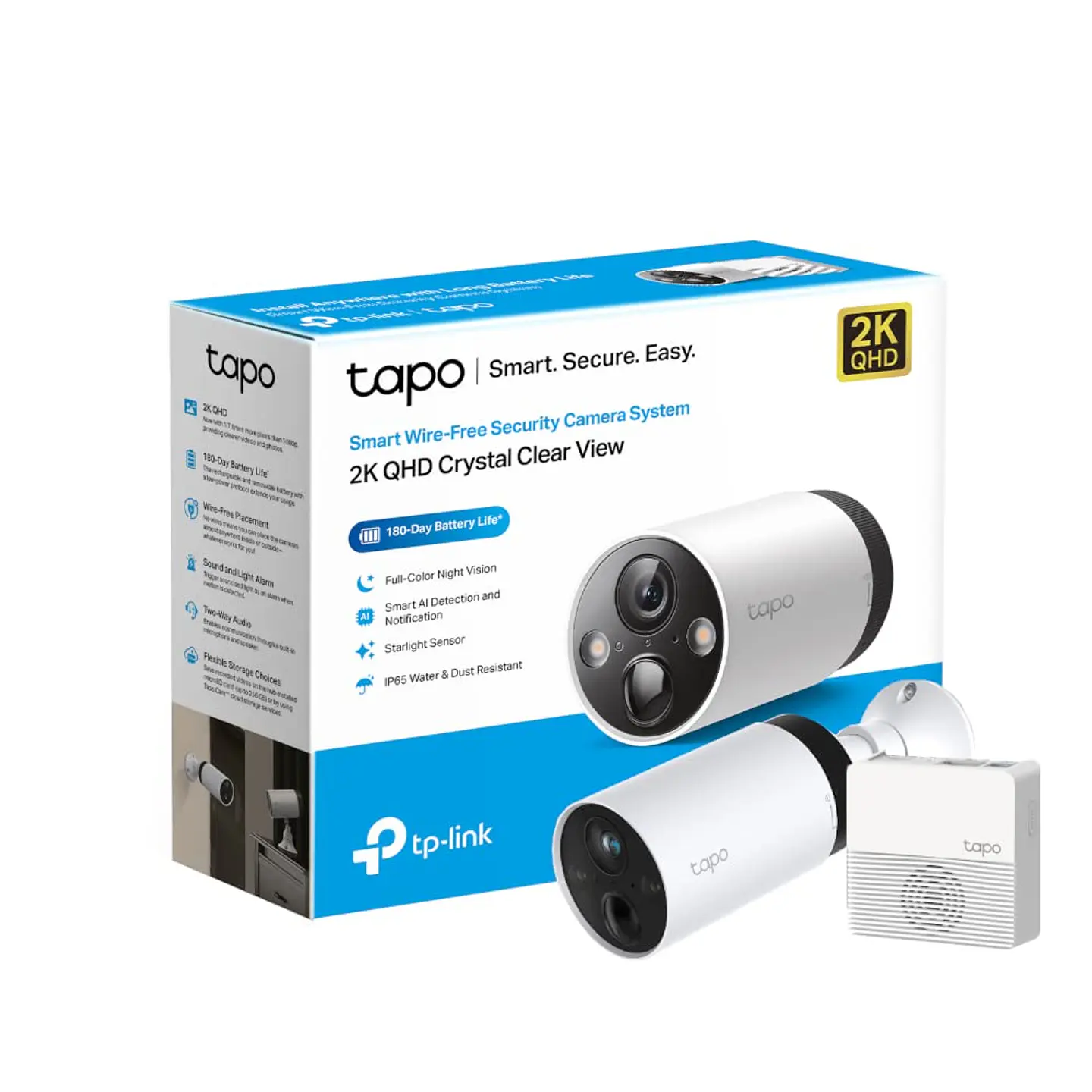 Tapo C420S1 Cámara de Seguridad con batería sin cables. ElectroMundo. 2