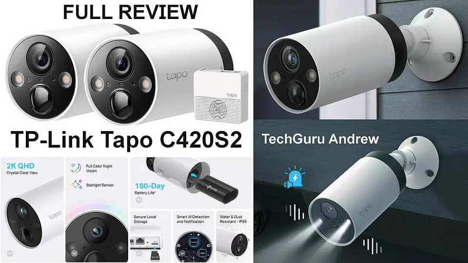 Tapo C420S2 Cámaras de Seguridad Wifi con Batería. ElectroMundo. 4