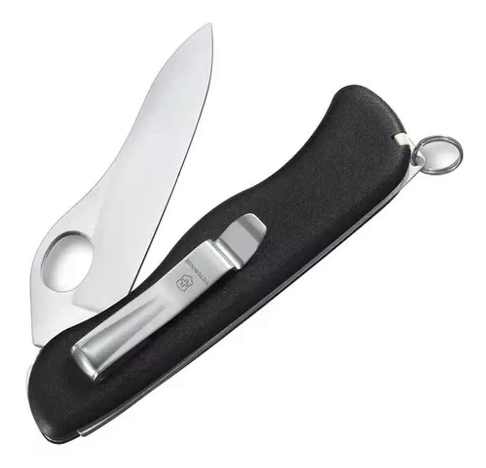 Navaja Sentinel Clip Color Negro Victorinox - ElectroMundo. 2