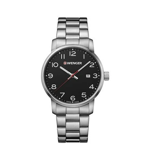 Reloj Wenger Avenue  GM Hombre Negro 42 mm - ElectroMundo.