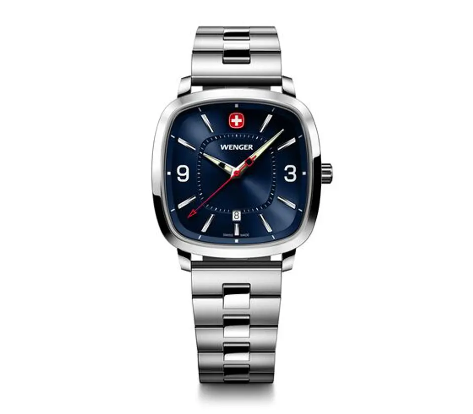 Reloj Wenger Vintage Sport en 37 mm Blue- ElectroMundo. 1