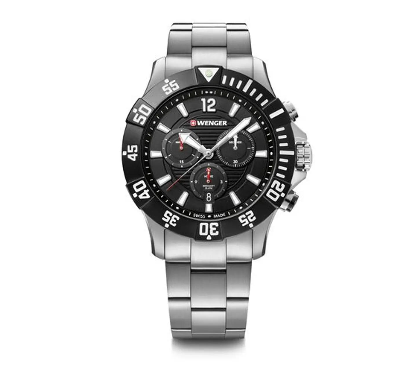 Reloj Wenger Seaforce Chrono in Black, 43 mm - ElectroMundo. 1