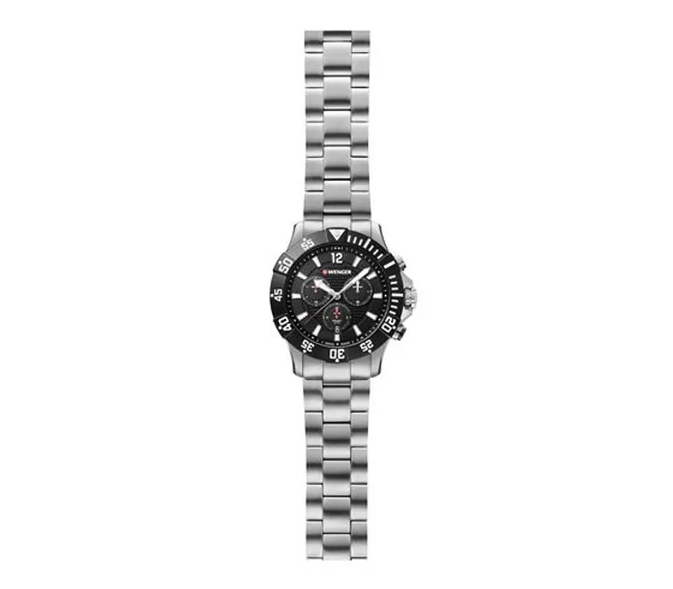 Reloj Wenger Seaforce Chrono in Black, 43 mm - ElectroMundo. 3