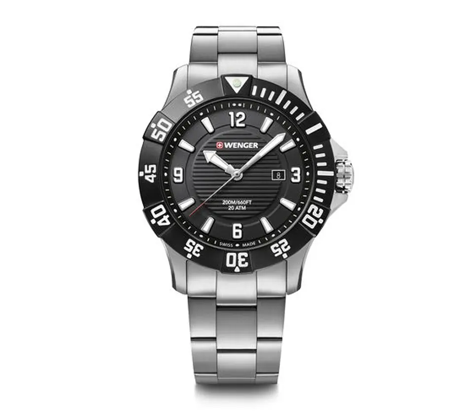Reloj Wenger Seaforce Black, 43 mm - ElectroMundo 1