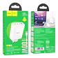 Cargador Hoco N31 100w Carga Rapida + Cable Tipo C Blanco - ElectroMundo. - Miniatura 1