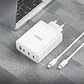 Cargador Hoco N31 100w Carga Rapida + Cable Tipo C Blanco - ElectroMundo. - Miniatura 2