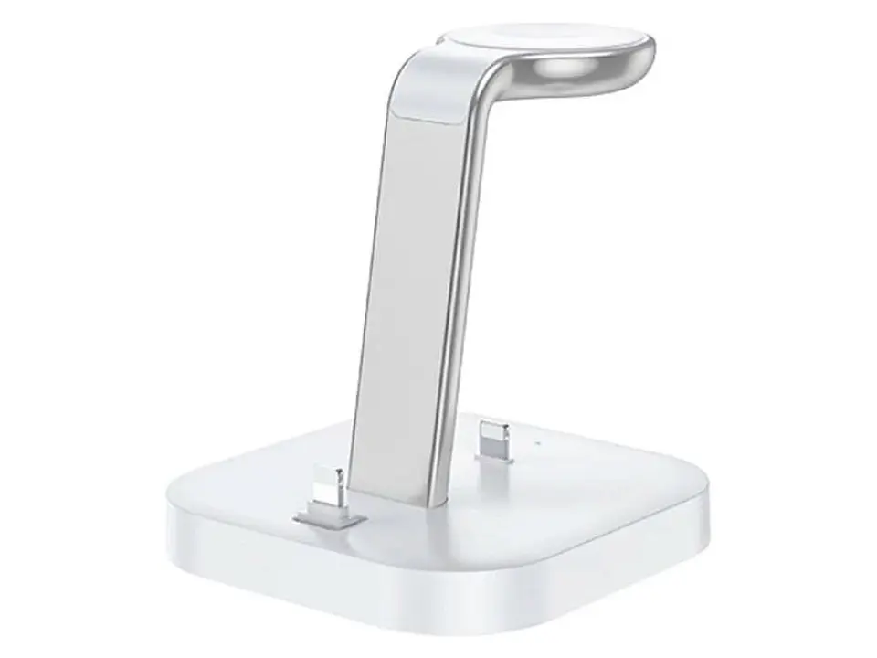 CARGADOR INALAMBRICO 3 EN 1 HOCO CW43 BLANCO - ElectroMundo 4