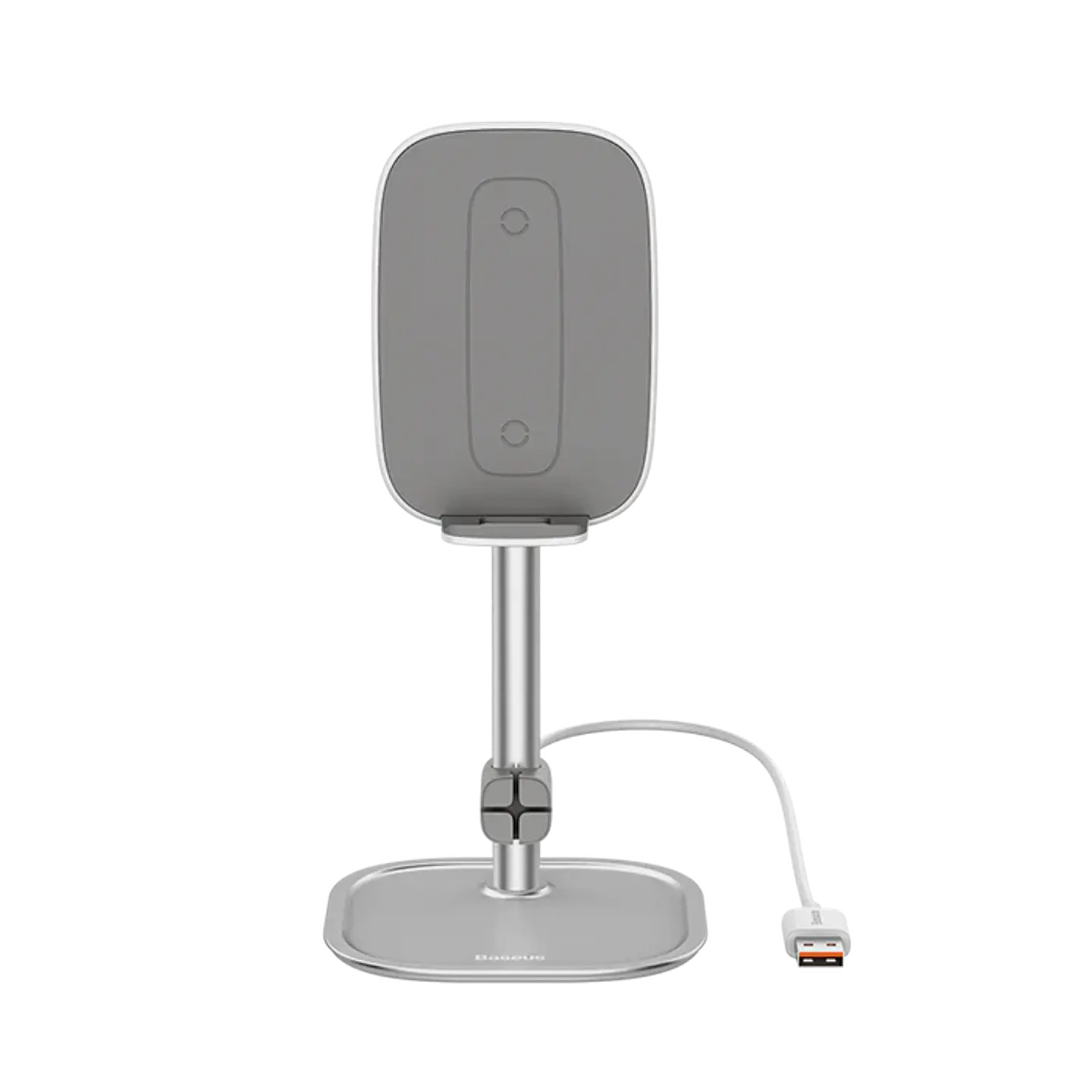 Soporte De Teléfono Con Cargador Inalámbrico Literary Baseus Rosado / Plata - ElectroMundo  5