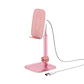 Soporte De Teléfono Con Cargador Inalámbrico Literary Baseus Rosado / Plata - ElectroMundo  - Miniatura 1