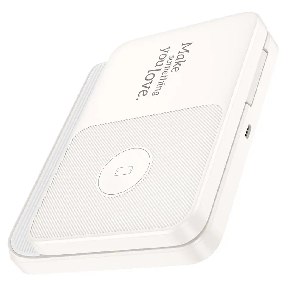 Hoco CQ7 3 en 1 Wireless charging foldable stand de carga Blanco - ElectroMundo 3