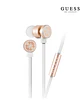 Audífonos Alámbricos Guess In-ear Manos Libres Blanco con Dorado - ElectroMundo - Miniatura 1