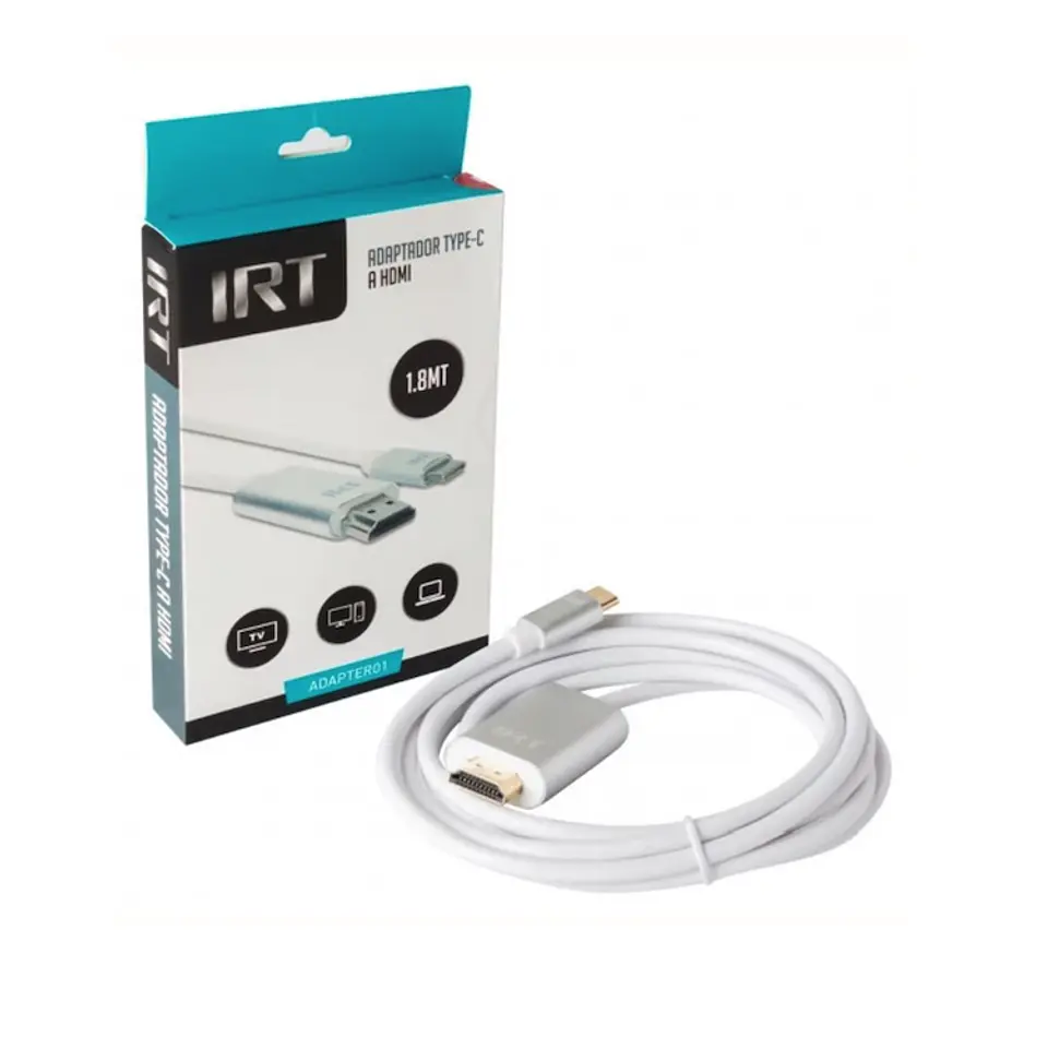 Cable Adaptador Irt Type C A Hdmi 4k IRT - ElectroMundo. 1