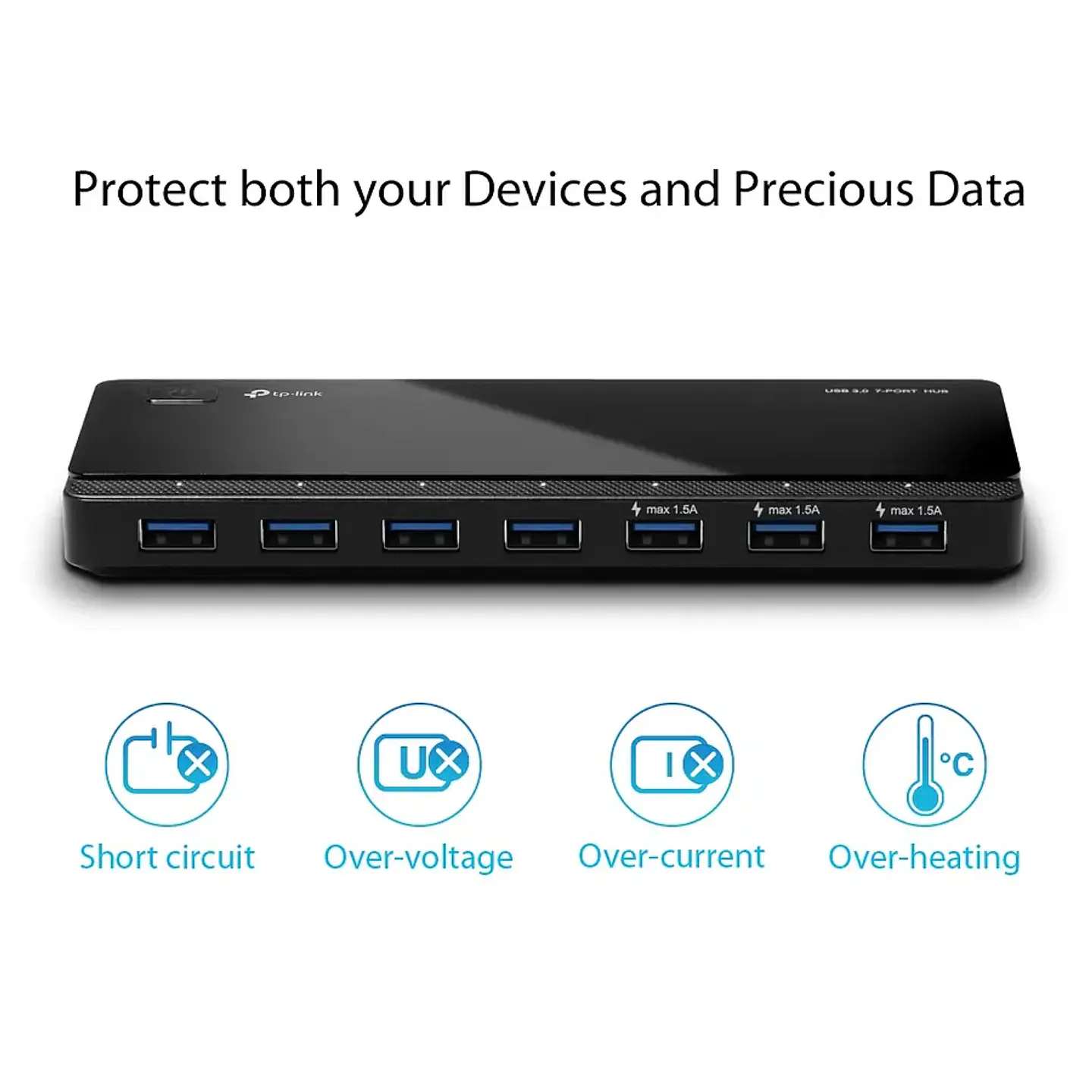 Hub de 7 Puertos USB 3.0 TP-link UH700  - ElectroMundo. 2
