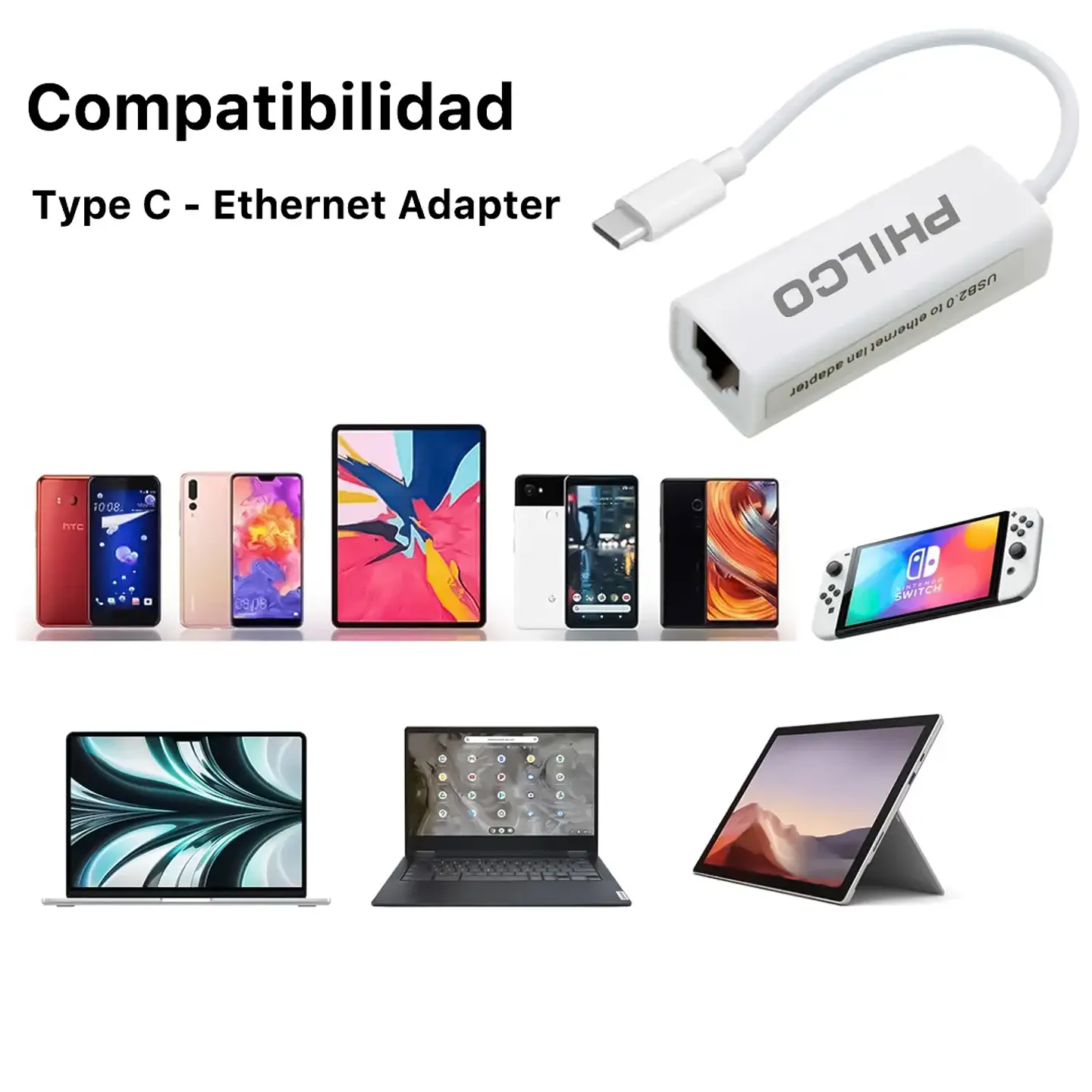 Adaptador Phico Tipo C - ElectroMundo.  3