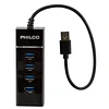 Adaptador HUB USB 3.0 4 Puertos Luz Indicadora HB30N - ElectroMundo 