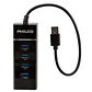 Adaptador HUB USB 3.0 4 Puertos Luz Indicadora HB30N - ElectroMundo  - Miniatura 3